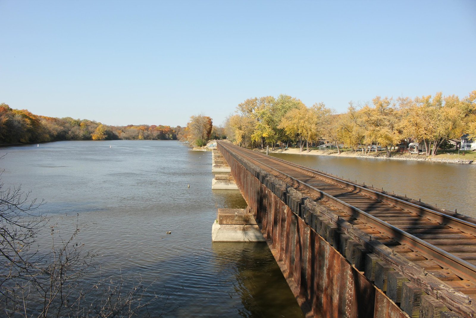 Looking west